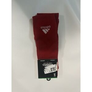 size small red adidas Over The Calf Baseball Socks.